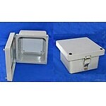 Bud Industries NFL-6632 Light Gray Polyester Wall Mount Box