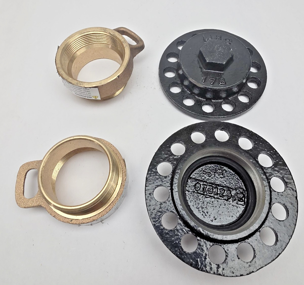 073125/2 MBC 178 Threaded Style Fill Cap Brass Bronze Lot of 2 New-Free Shipping