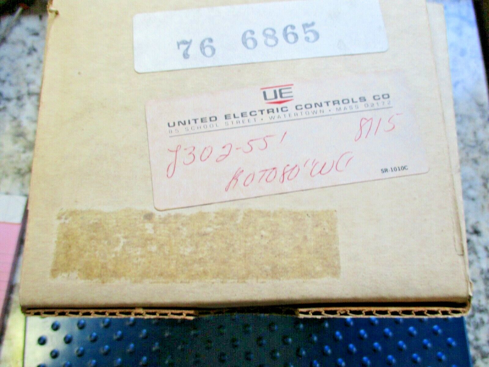NEW UNITED ELECTRIC PRESSURE CONTROLLER 0-80″WC ADJ. J302-551