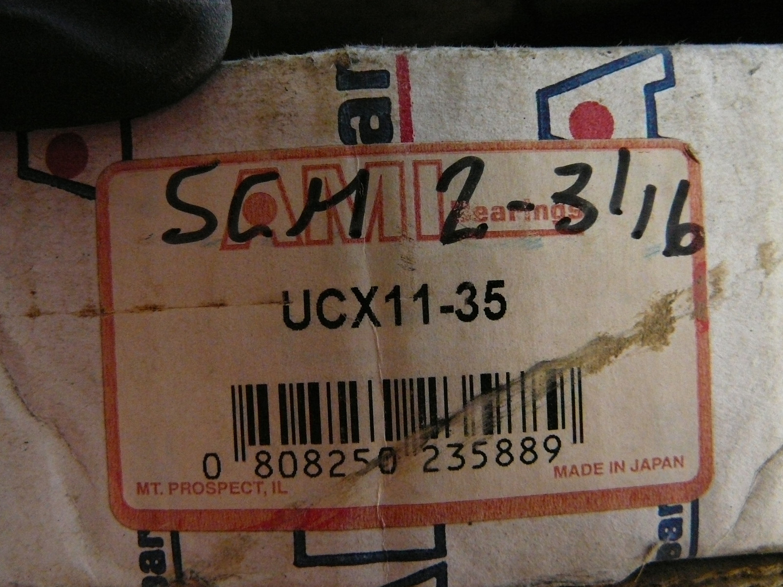 ASAHI UCX11-35 SCM 2-3/16 MEDIUM DUTY BEARING INSERT