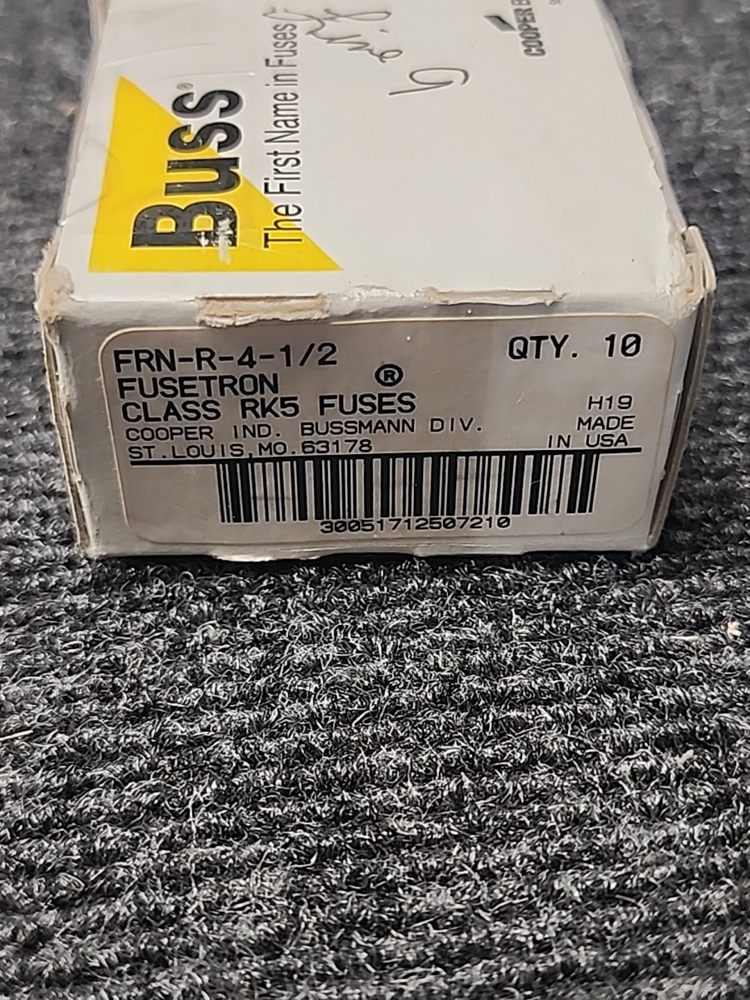 NEW Lot of 10 Buss FRN-R-4-1/2 Bussmann Fuse Fuses RK5