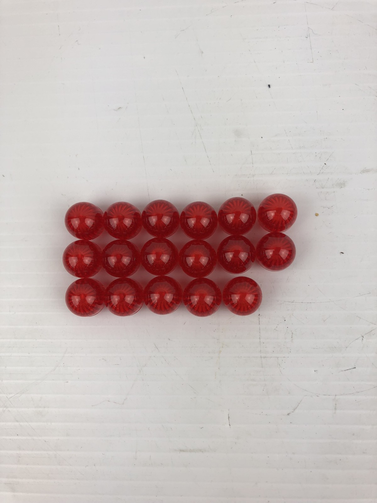 Chicago Miniature Red Lens 25P-326R Fluted Dome 9/16-27 (Lot of 17)