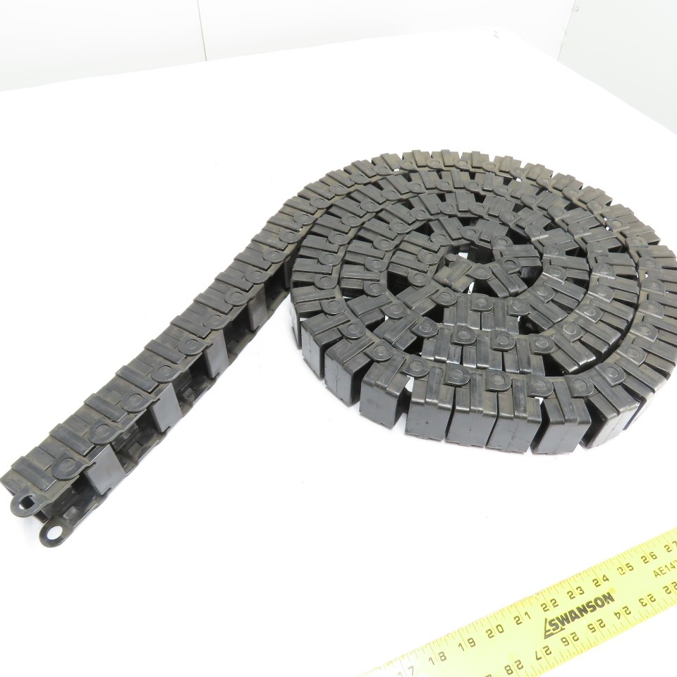 48mm x 23mm Plastic Cable Carrier Drag Chain Track 10′ 6″ Long
