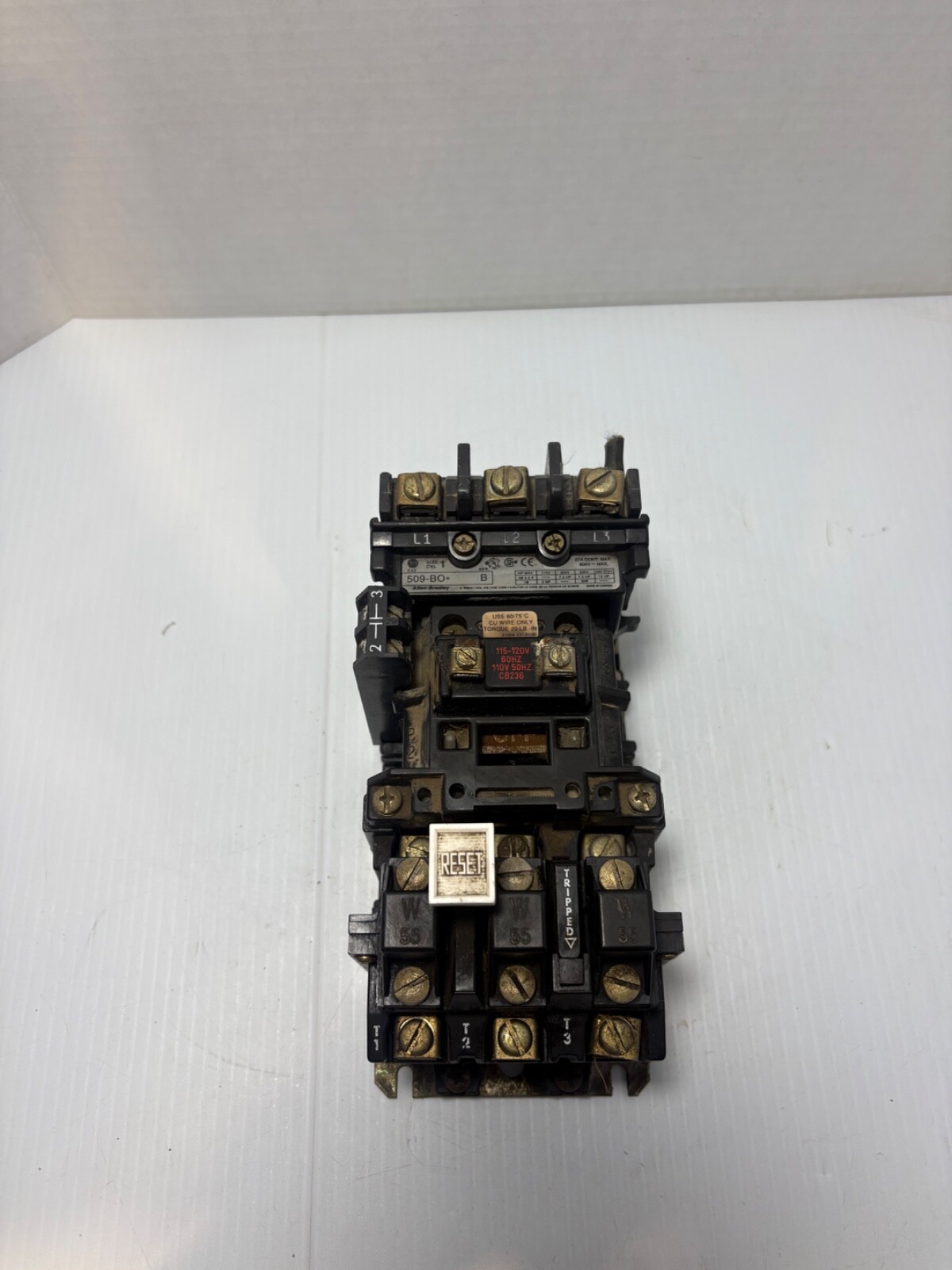 Allen-Bradley 509-B0 B1 Size 1 Motor Starter Contactor w/ Overload Relay & CB236