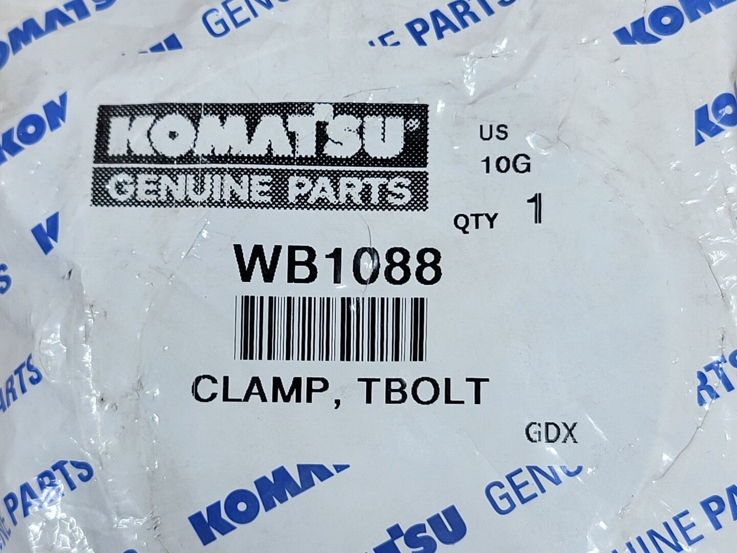 SURPLUS NEW KOMATSU WB1088 T Bolt Clamp – Heavy Machinery