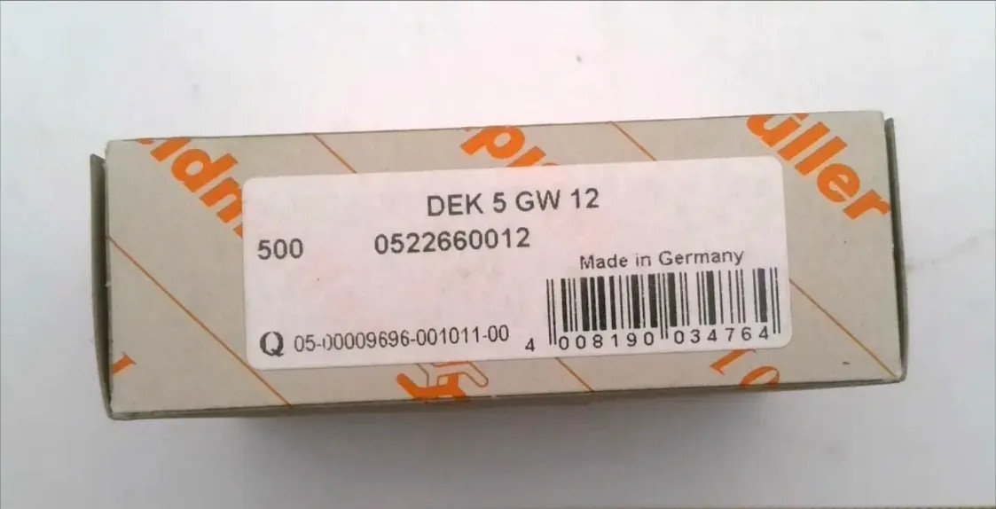 WEIDMULLER 0522660012 DEK 5 GW 12 (LOT OF 50)