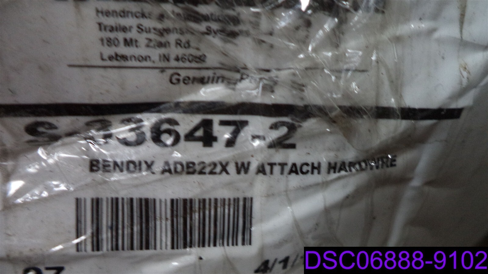 S-33647-2 by HENDRICKSON Knorr Bendix ADB22X