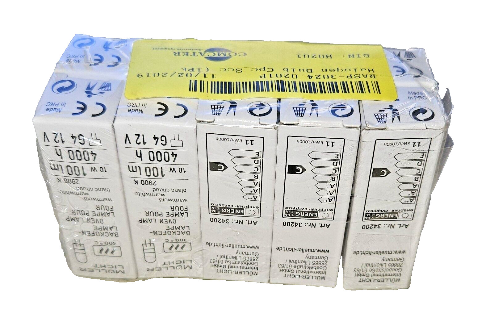 RATIONAL COMBI 3024.0201P HALOGEN BULB, 12V, 10W (10 PACK) RASP COMCATER