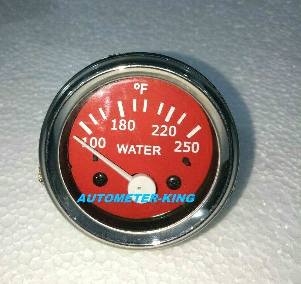 2″ / 52mm Electrical WaterTemperature Gauge – Red Face