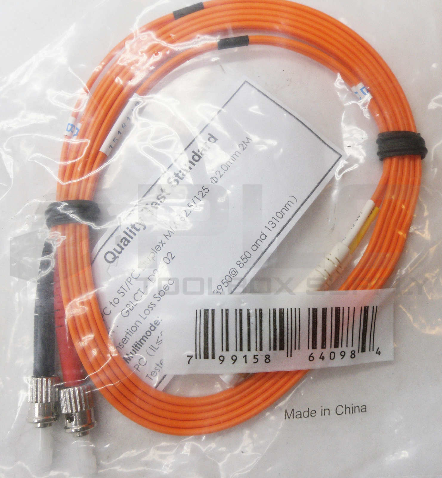SEALED NEW ALLEN TEL GBLCT-D2-02 FIBER OPTIC PATCHCORD 2M 62.5/125MM
