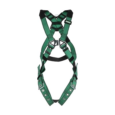 V-Form Full-Body Harness with Back/Hip D-Rings & Chest/Tongue Leg Buckles
