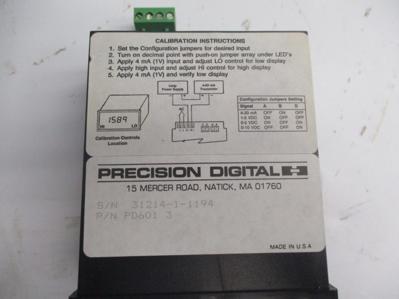 PRECISION DIGITIAL PD6013 5VDC NSMP