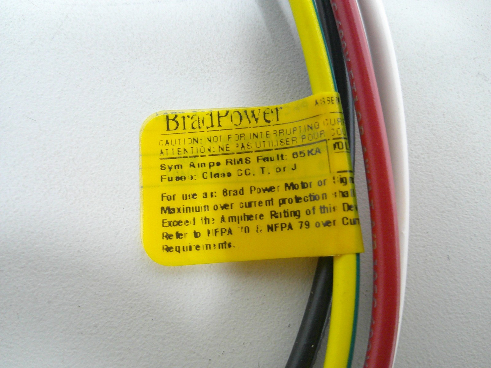 BradPower Receptacle MC 4-Pole Male 360S 12in #16/1 PVC Leads 1300131121