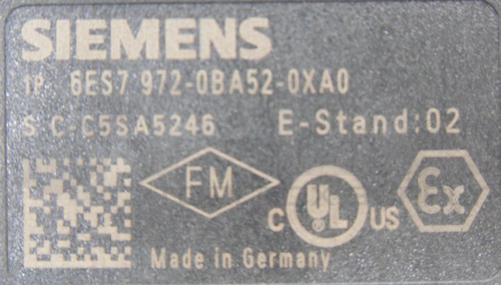 LOT OF 3 SIEMENS 6ES7 972-0BA52-0XA0 90 DEGREE CONNECTION PLUG