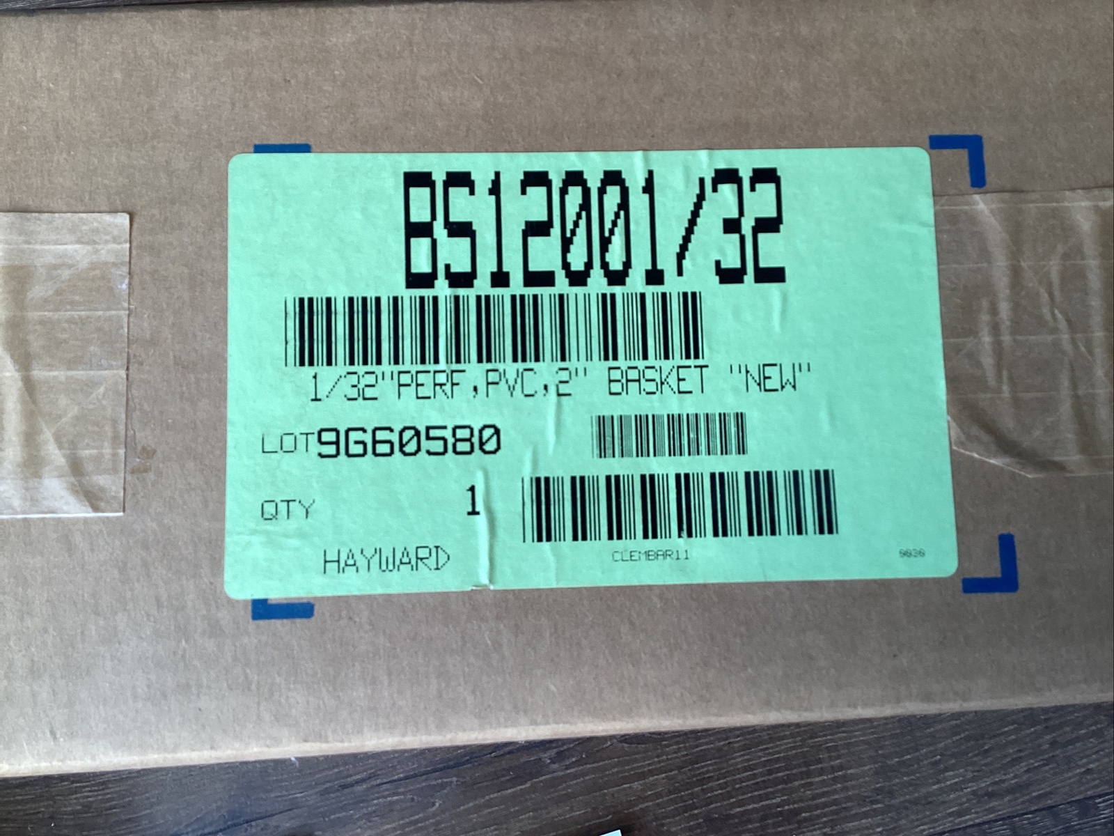 NEW Hayward Bs12001/32 Replacement Basket, Pvc, Fits 1-1/4″-2″ Sb/Db, 1/32″