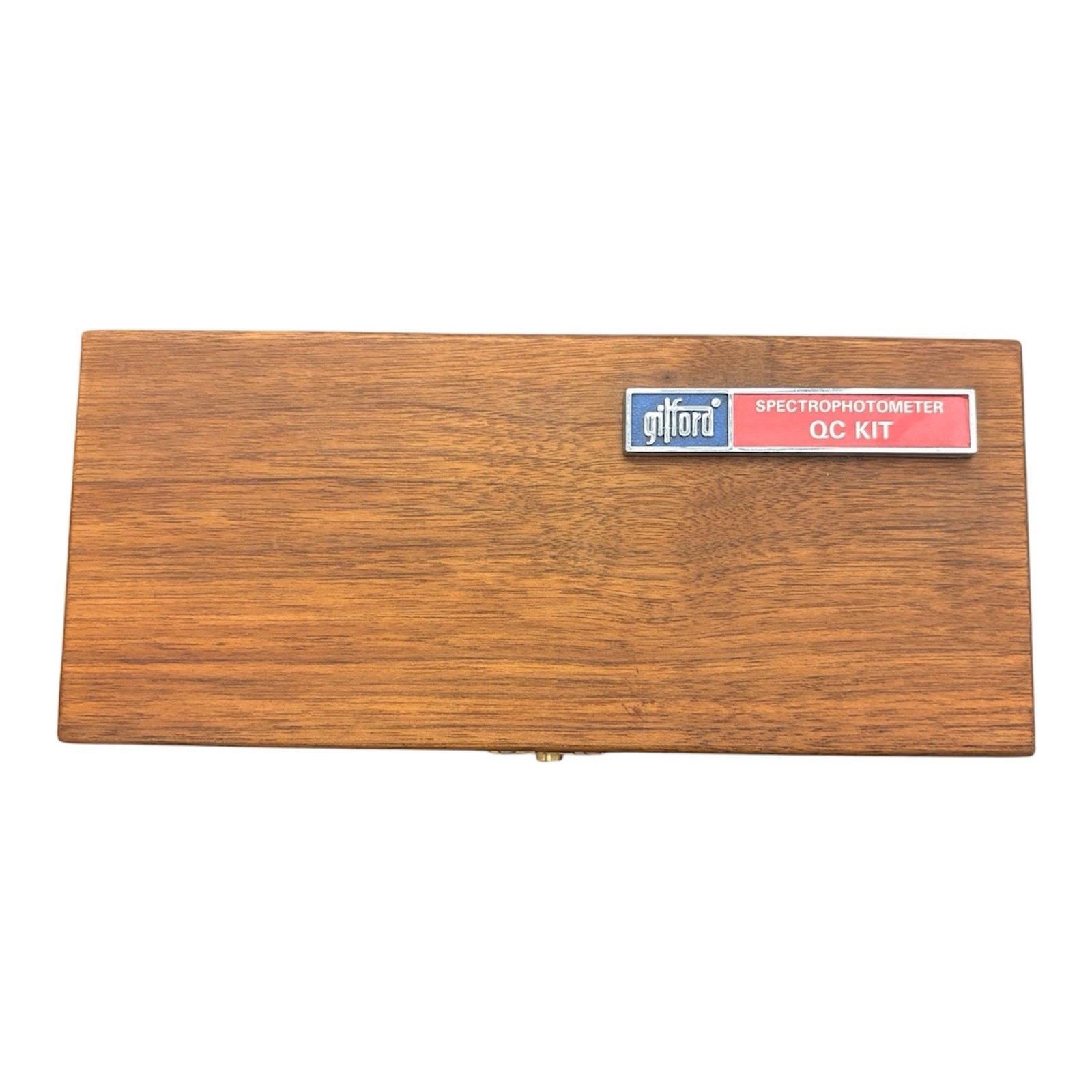 Gilford Spectrophotometer QC Kit Vintage Calibration Standards Wood Case