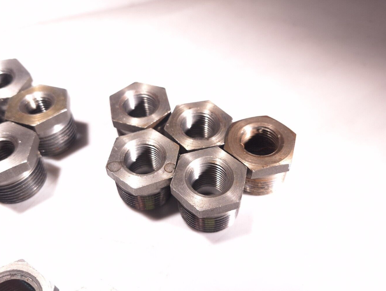 HEX REDUCING BUSHING STEEL 3/4″x1/8, 1/4, 3/8, 1/2 – 37 FITTING LOT -SEE DETAILS