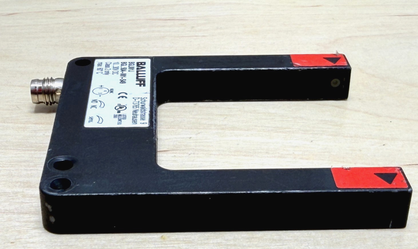 Balluff BGL 50A-001-S49 Fork Through Beam Sensor, 50 mm, PNP, NO/NC, BGL001J