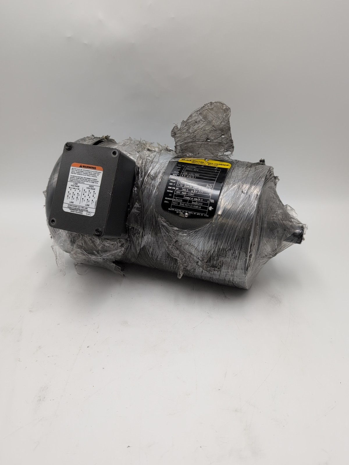 Baldor VM3558T General Purpose AC Motor 2 HP, 1750 RPM, 208-230/460V, 3-Phas