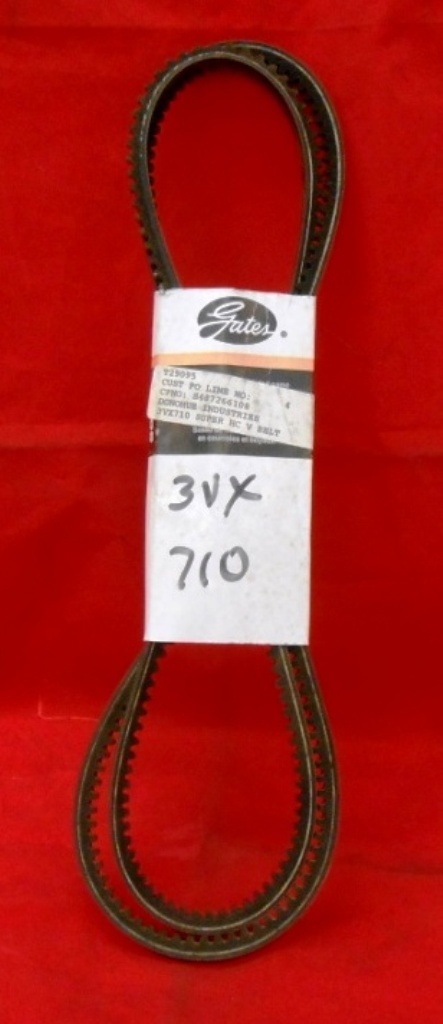 GATES SUPER HC V-BELT, 3VX710, 71″ CIRC. OIL & HEAT RESISTANT