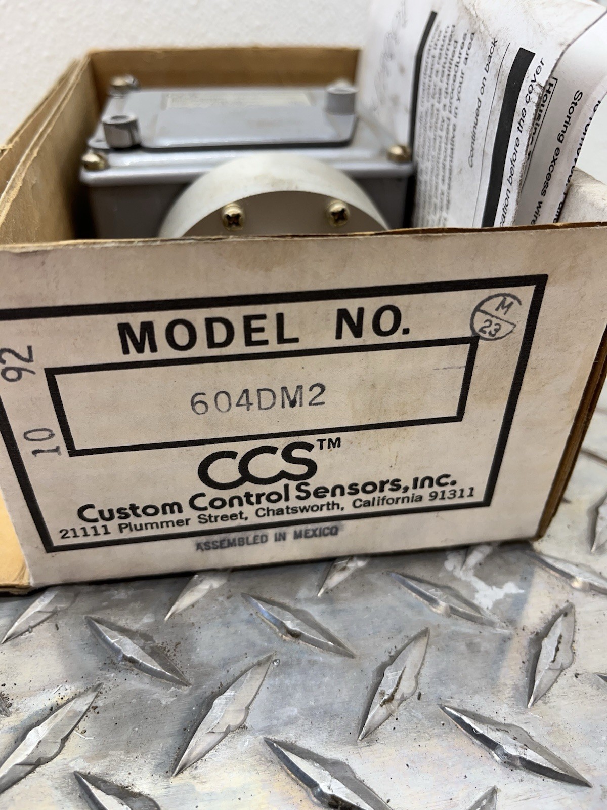 604DM2 | CCS | Differential Pressure Switch CUSTOM CONTROL SENSORS