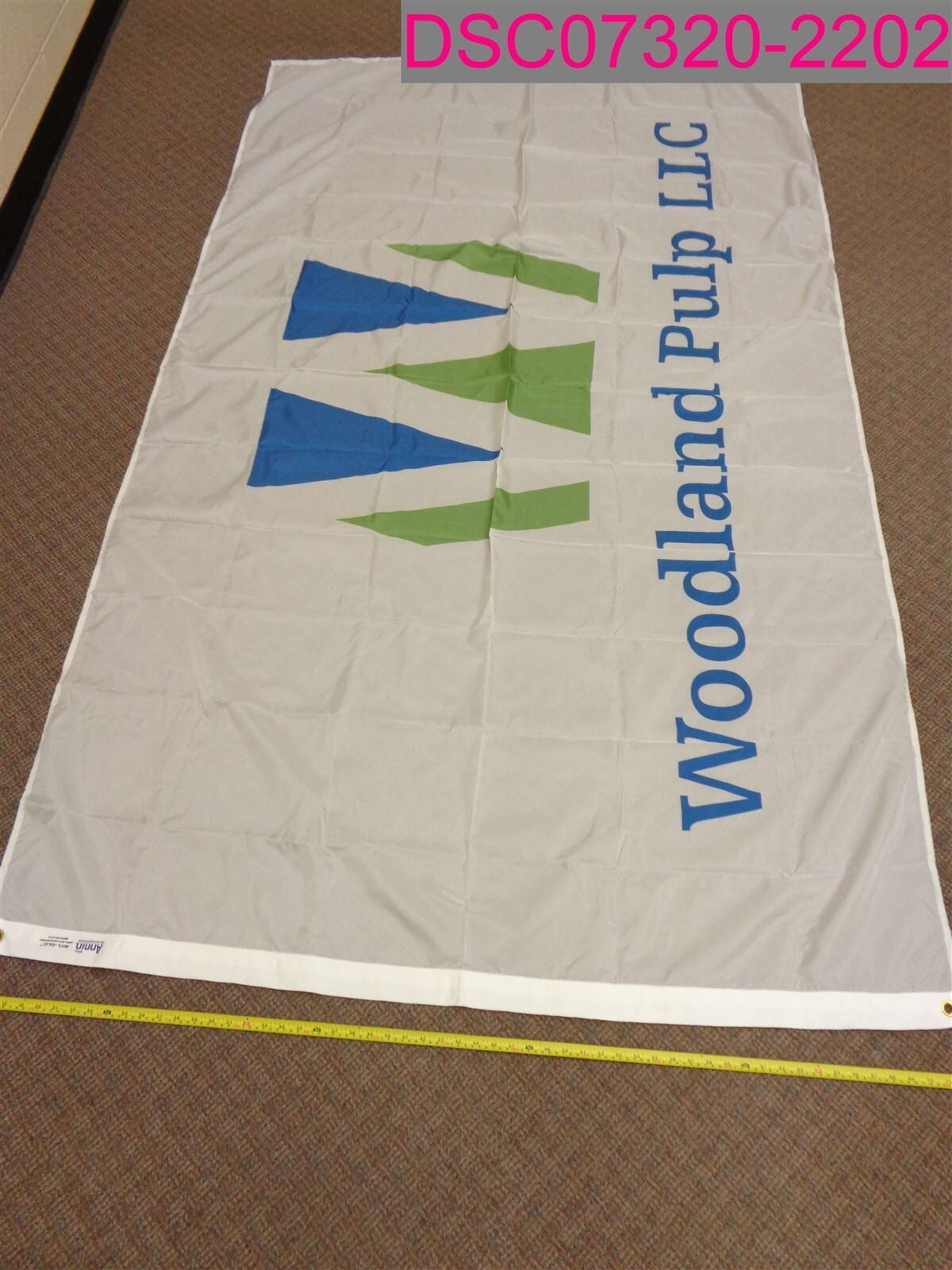 Annin Flagmakers Nyl-Glo White Flag 5’x8′, “Woodland Pulp LLC” #1092923