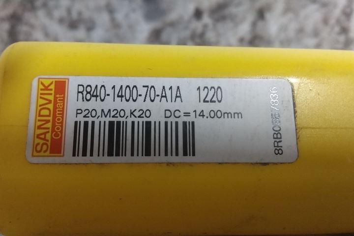 Sandvik Coromant R840-1400-70-A1A 1220 3.50mm Size Jobber Drill Bit