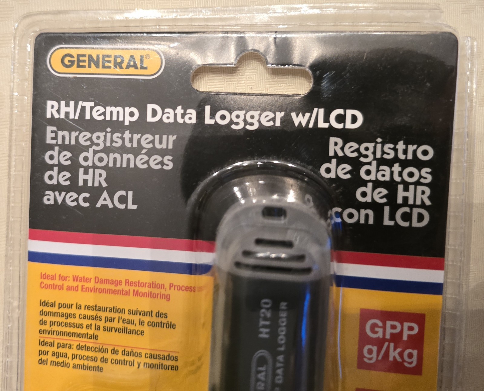General Tools Ht20 Temperature/Rh/Gpp/Wet Bulb Data Logger
