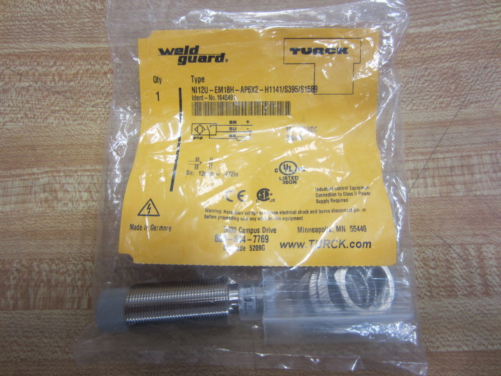 Turck NI12U-EM18H-AP6X2-H1141/S395/S15 Sensor 1645491