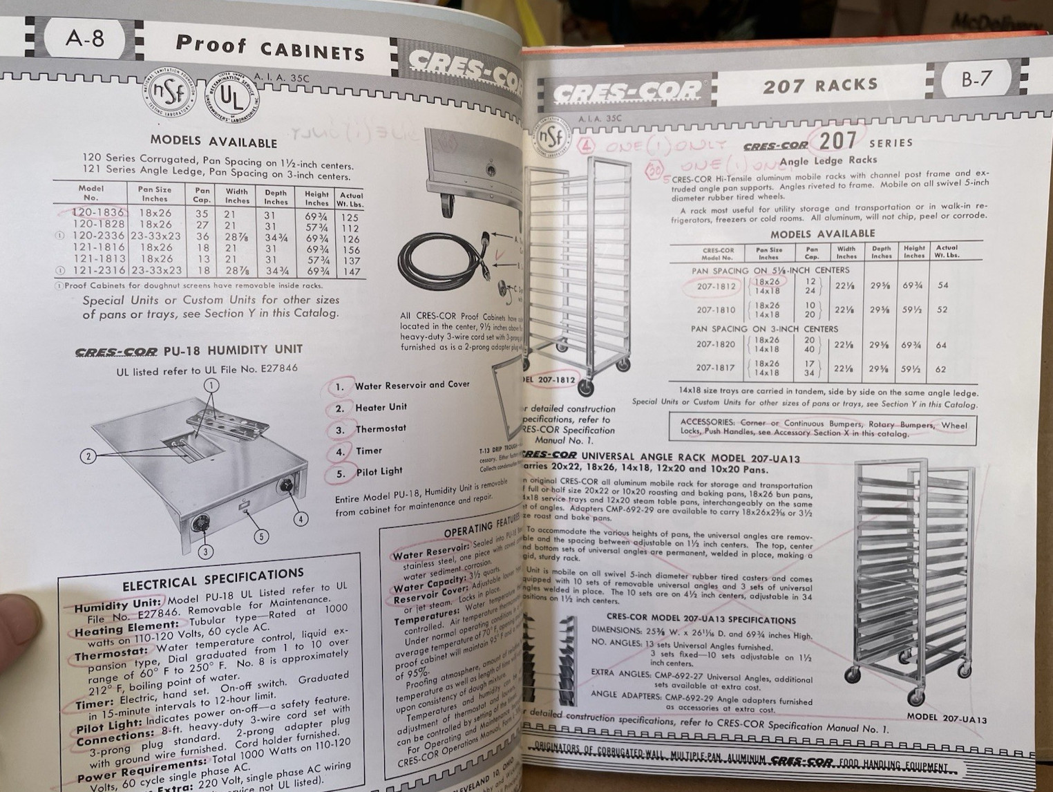 1950’S Commercial Kitchen Equipment brochures 20+ pages North Senior HS MA MCM