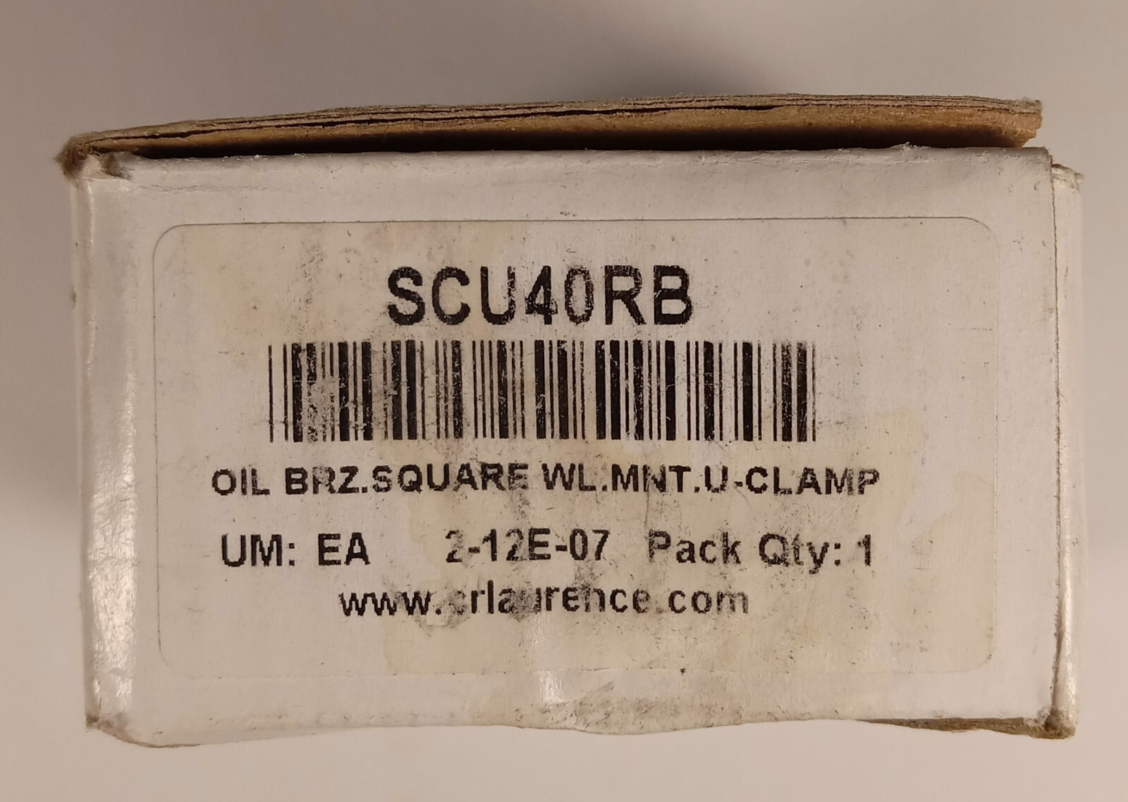 1 NEW CRL SCU40RB OIL RUBBED BRONZE SQ STYLE FIXED PANEL CLAMP NIB *MAKE OFFER*