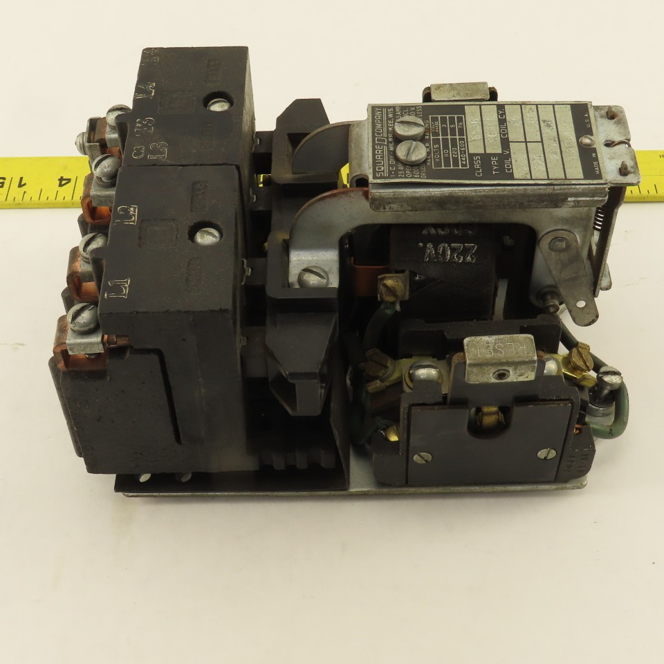 Square D Class 8536 Type SG20B Magnetic Contactor 208/220V Coil