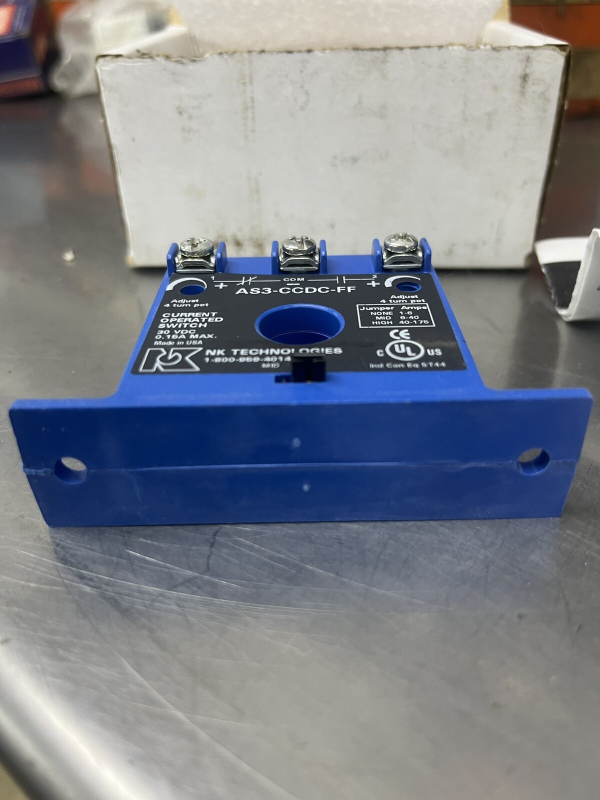 NK Technologies AS3-CCDC-FF Fixed Core AC Operated Switch New Made USA