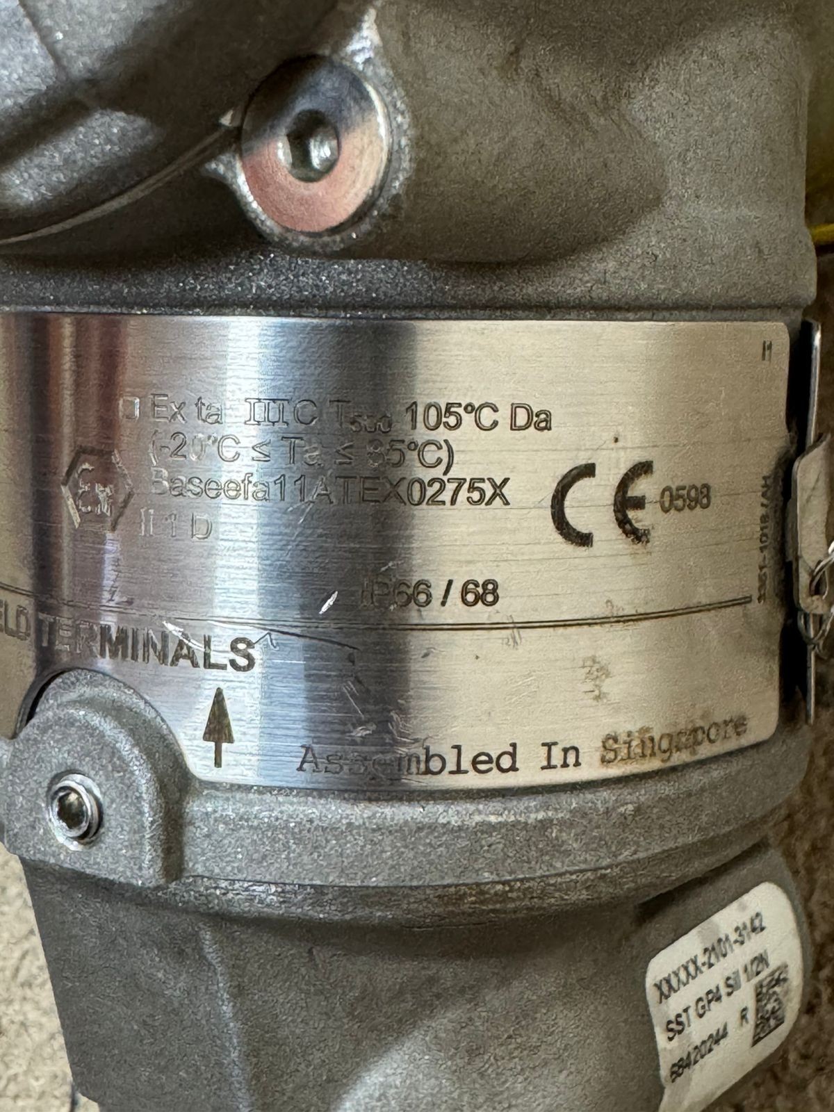 Rosemount / Pressure Transmitter / 3051TG4 / WP 3705PSI-256BAR / Cal. 0-235BAR G