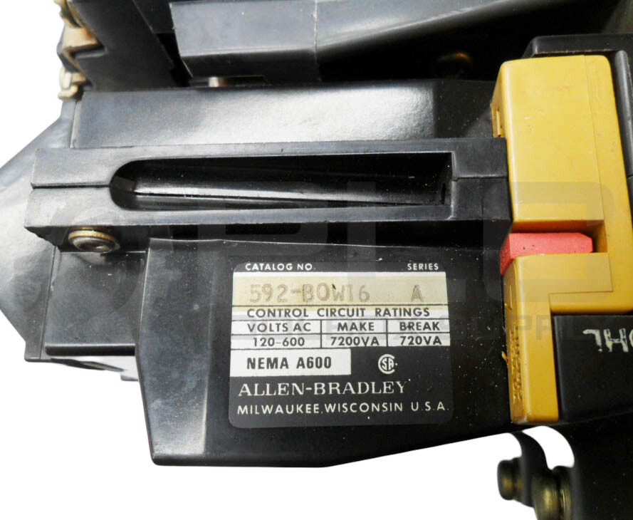 ALLEN BRADLEY 509-BOD /A CONTACTOR W/ CB236 W/ 590-BOW16 /A RELAY *READ*