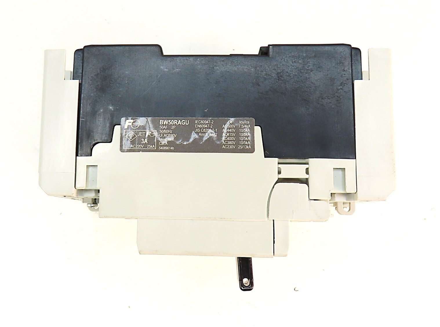 Fuji BW50RAGU-2P003 2 Pole Circuit Breaker 3A w/ BZ6WR10CAU Aux Sw NEW NO BOX