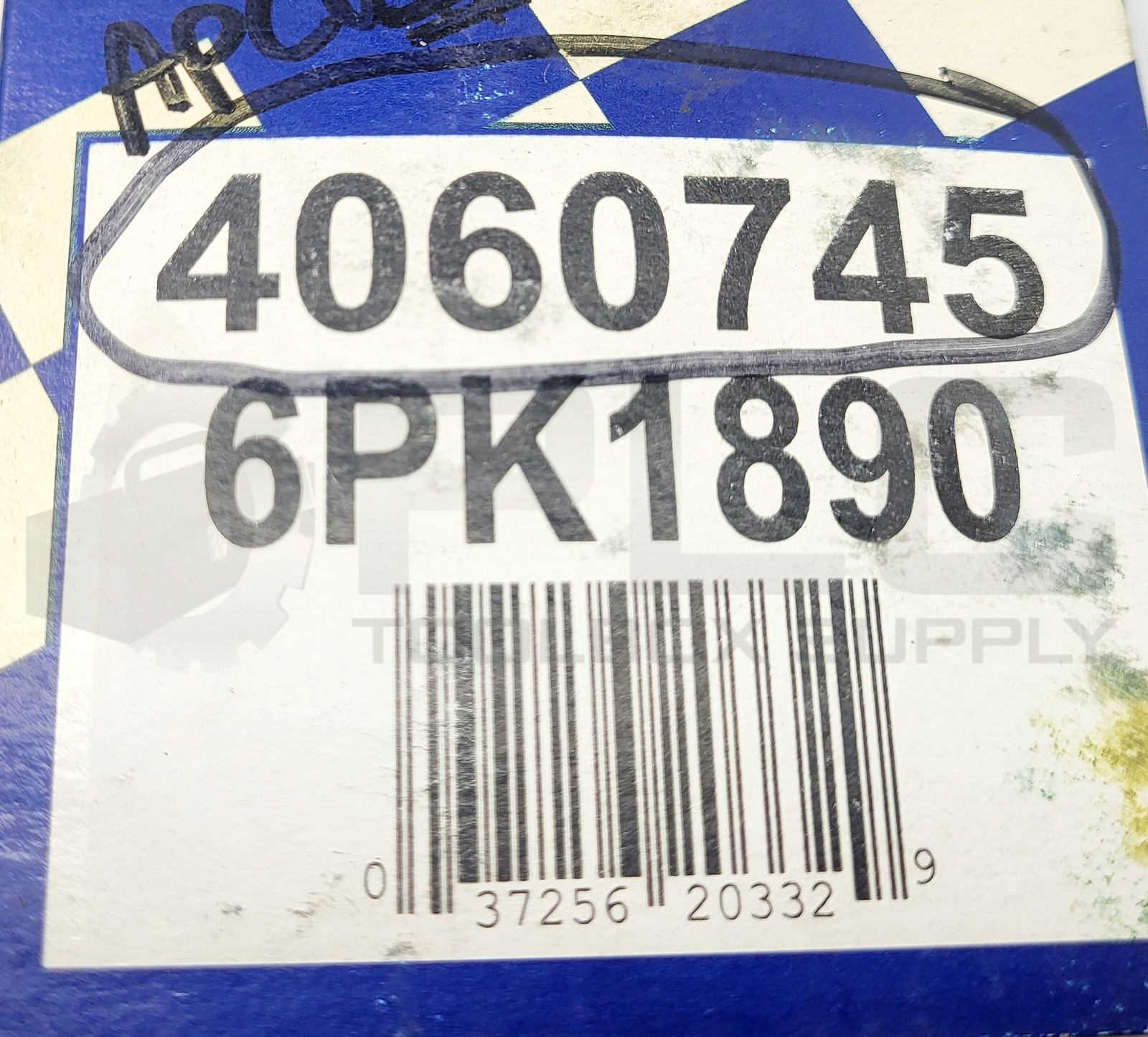 NEW LOT OF 2 GOODYEAR 6PK1890 GATORBACK POLY-V SERPENTINE BELT 6-RIB, 1890MM