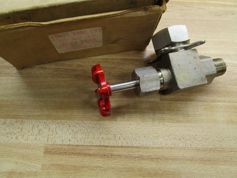 Ernst 8-SS Water Gauge 1/2″ 500 P.S.I. @420°F