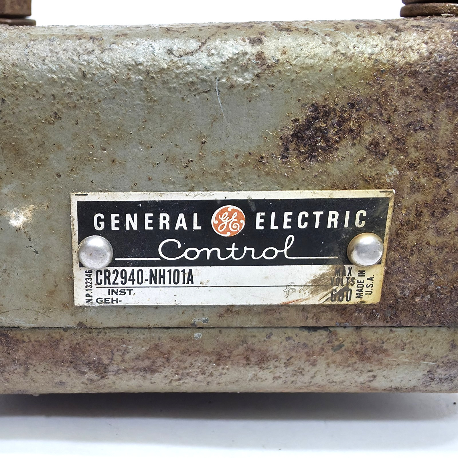 Vtg GE CR2940 NH101 General Purpose Push Button Control Box 600V Max. Heavy Duty