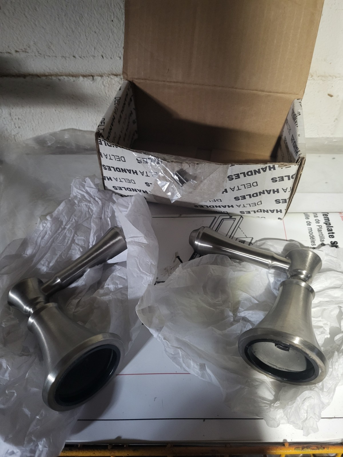 Delta Cassidy Two Lever Bath Roman Tub Handle Kit | Chrome H697Ss H697