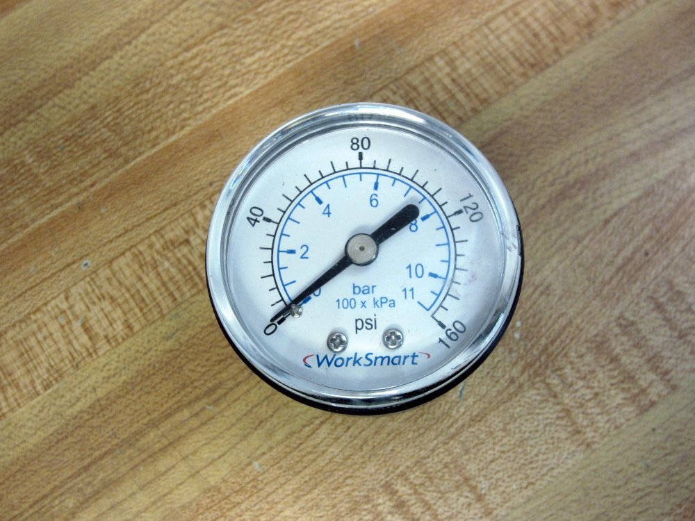 WorkSmart WS-PE-GAGE-34 2″ Pressure Gauge 160 PSI 0-160 PSI
