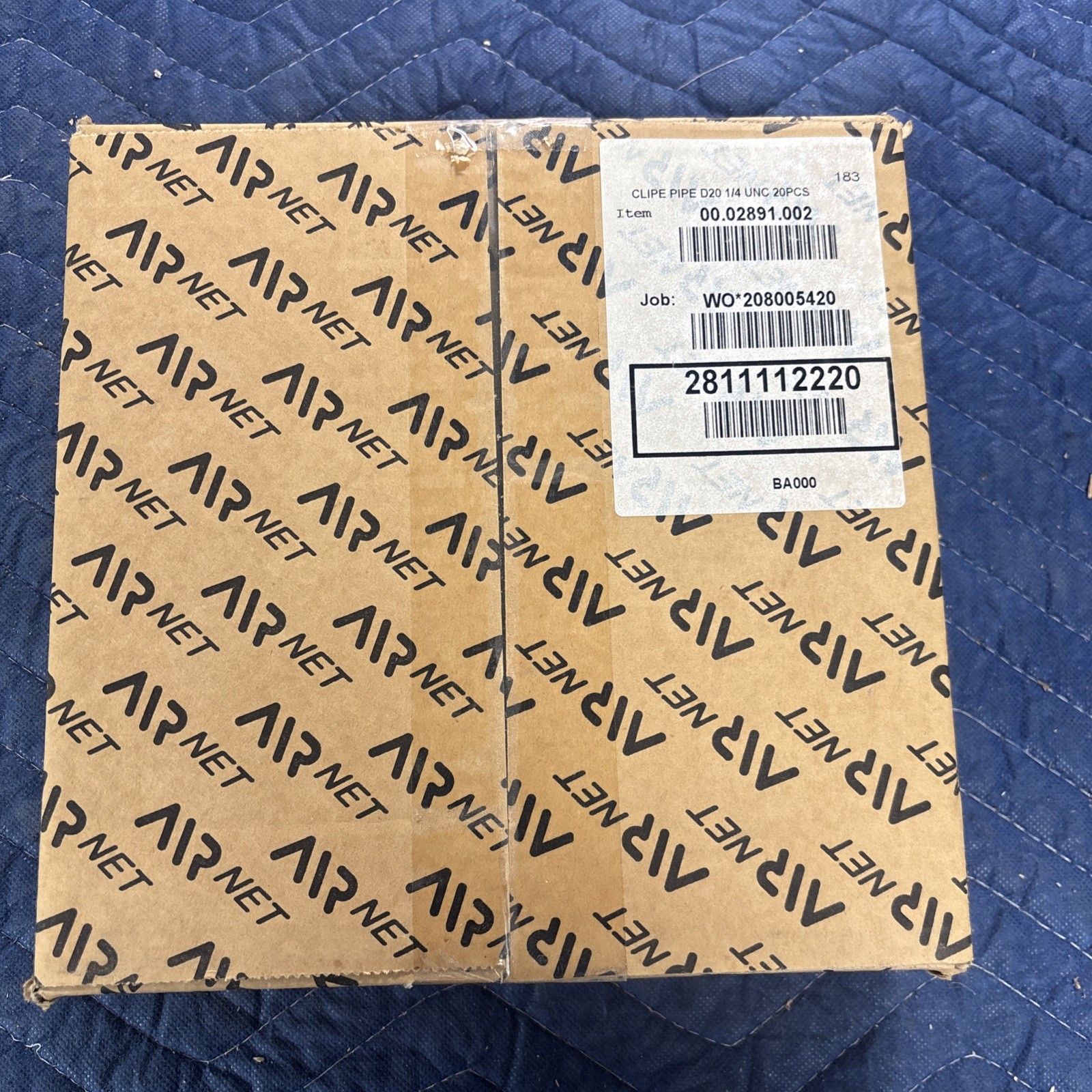 Box of 20 AIRnet 2811412220 40mm Pipe Clips – 1.5″ Aluminum Air Piping Fasteners