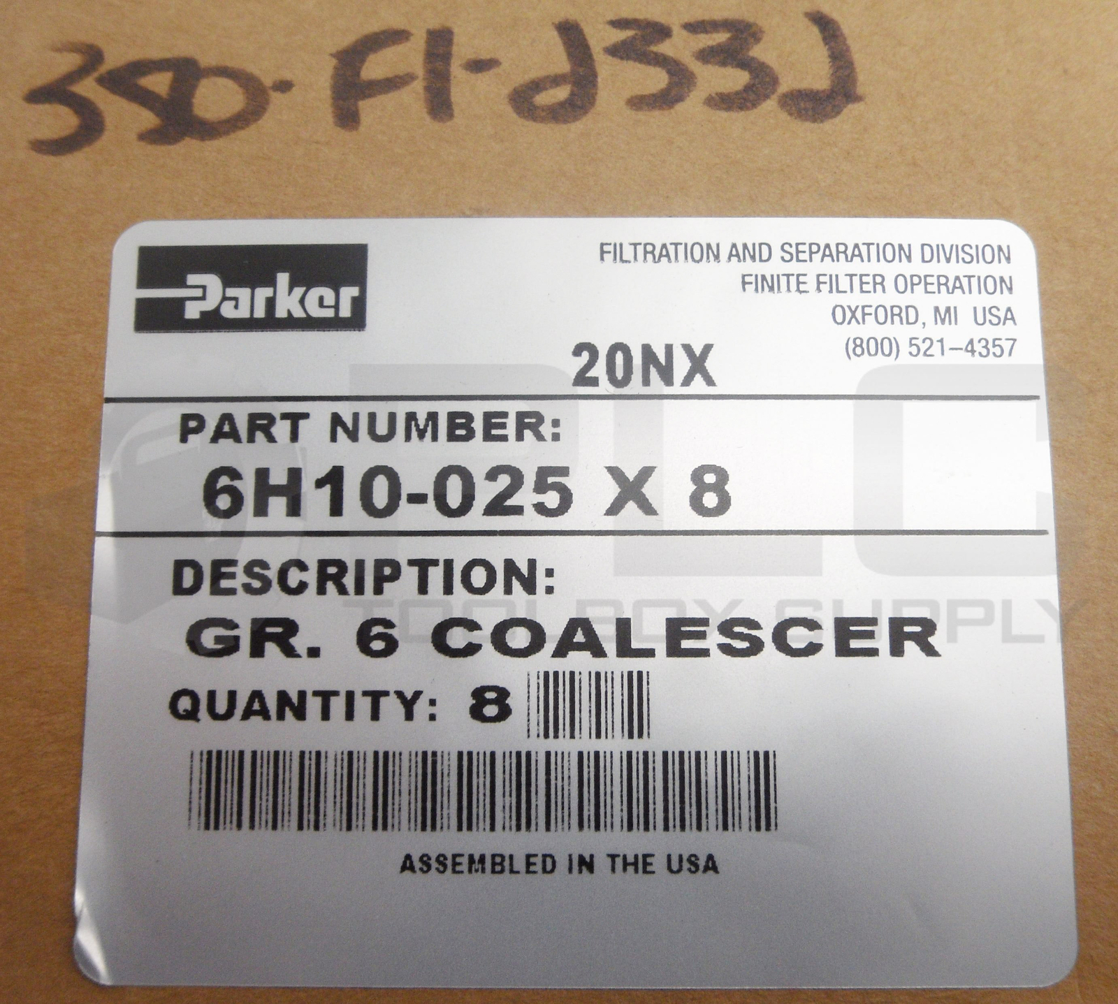 NEW BOX OF 8 PARKER 6H10-025 FILTER ELEMENT