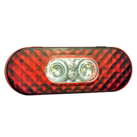 Grote 54682 Back-Up Light, Led, Red/Clear