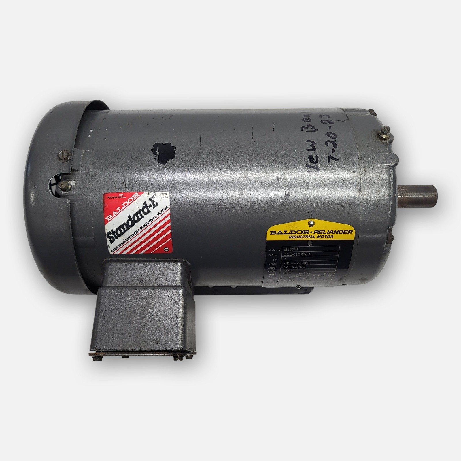 BALDOR M3558T MOTOR 2HP 3PH 1740RPM FR: 145T Spec: 35A001Q786H1