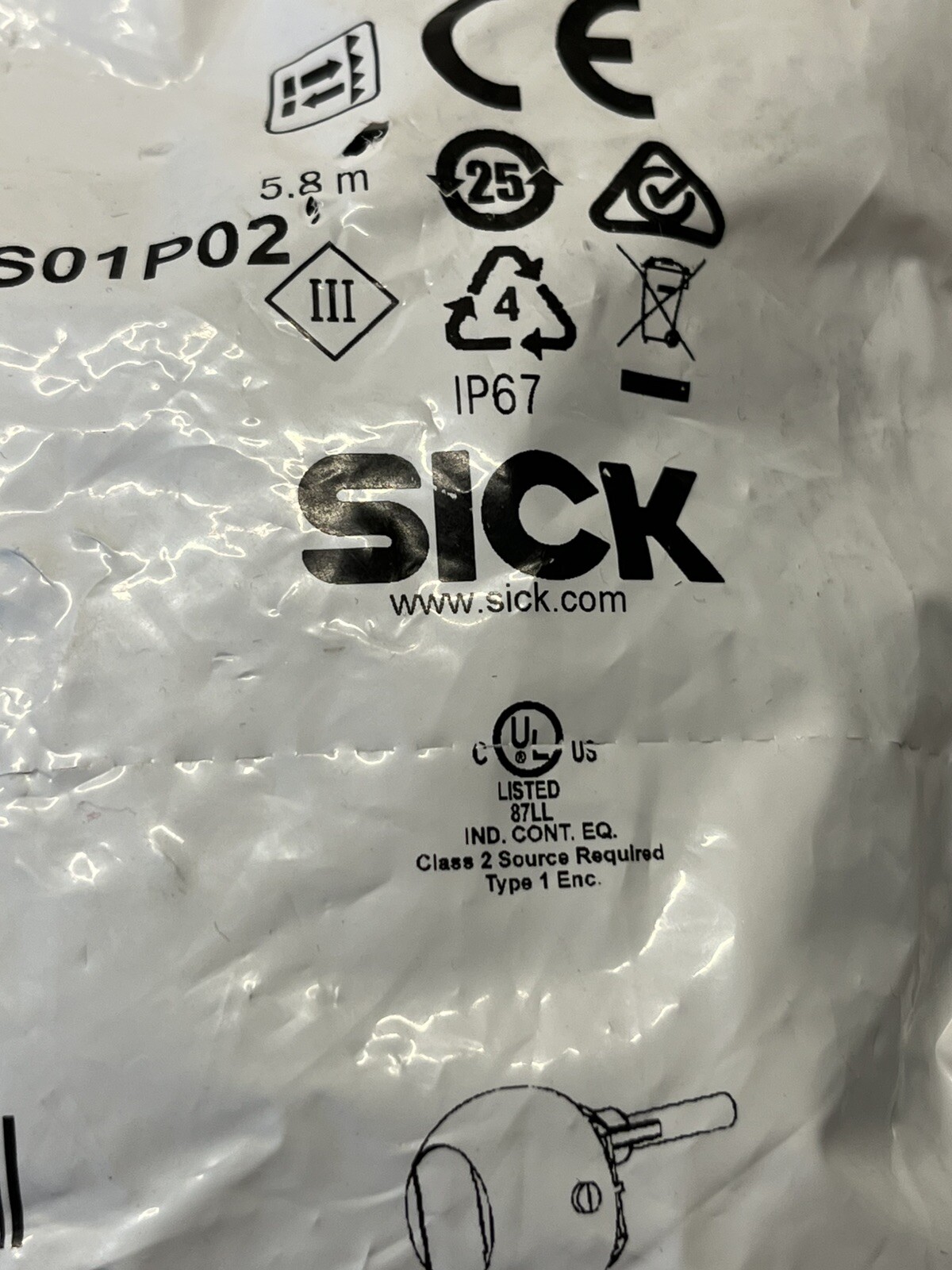 New Sick 1089761 ZLD18-CPZ5E2S01P02 Dematic Wx 2103 D-79183 K0402 88AAA Rev AE