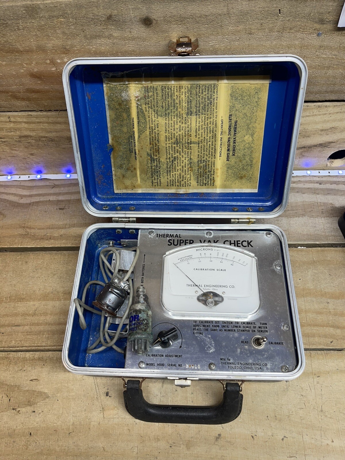 NO.4501 THERMAL VAC CHECK GAUGE TESTER ANALYZER AR8