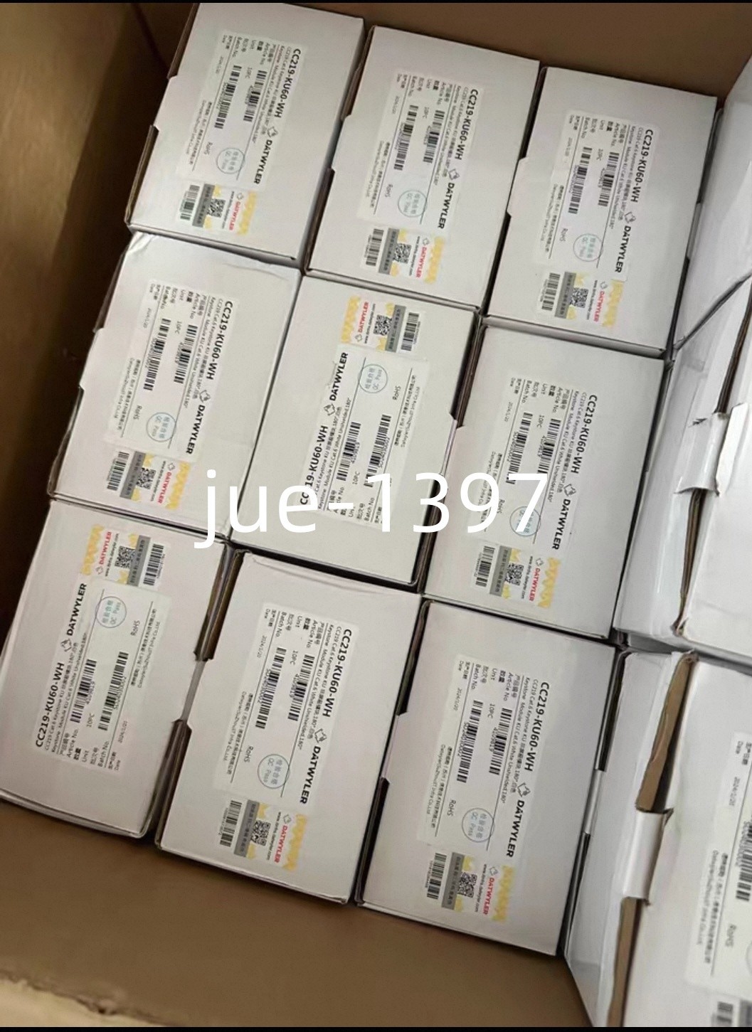 10PC FOR Datwyler Cat6 Gigabit Category 6 Unshielded Module CC219-KU60-WH NEW