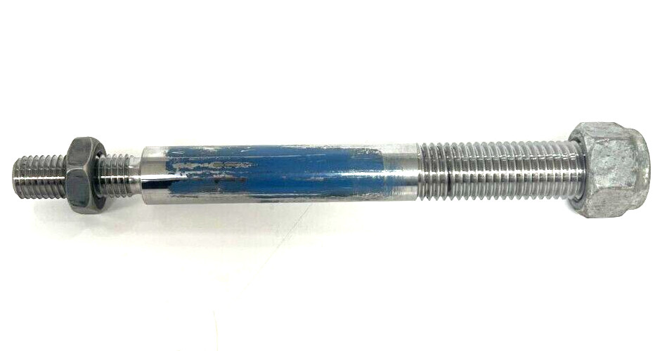 DOUBLE THREADED BOLT 1″ AND 3/4″ ENDS 10-1/4″ LONG 2-1/4″ ON 3/4″ SIDE 3-1/2″ 1″