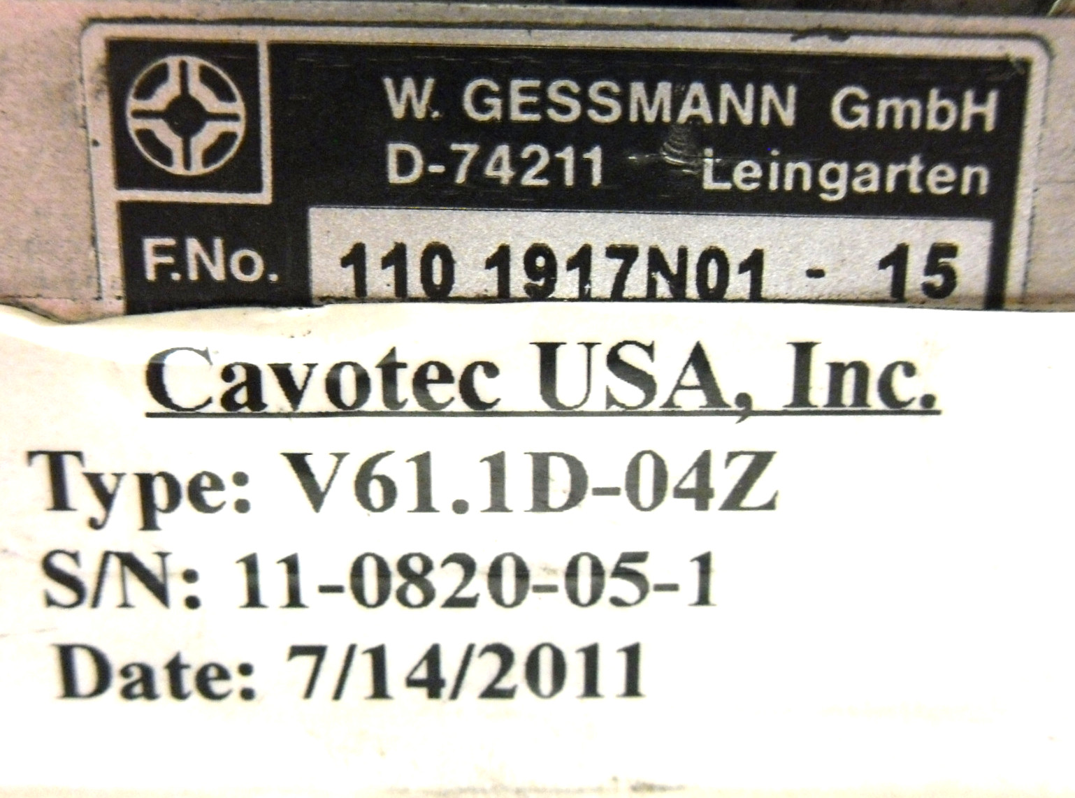 W. GESSMANN 110-1917N01-15 JOYSTICK 250 VOLTS CRANE 111-0068/10-13 V61.1D-04Z